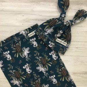 Navy Koala Cocoon Swaddle