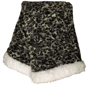 Leopard Mink Blanket – Grey