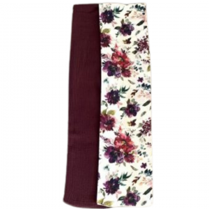Deep Purple / Rose Muslin Swaddle – 2 pack