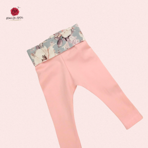 Pink Floral Yoga Pants