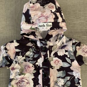 Dark Rose Hooded Romper
