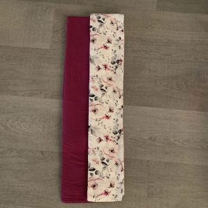 Maroon / Poppy Muslin Swaddle – 2 pack