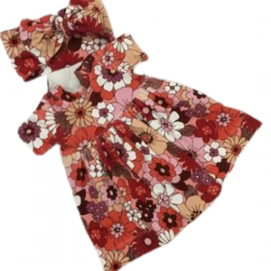 Pink Hippy Dress + Headband