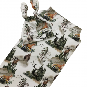 Bear in the Woods Swaddle