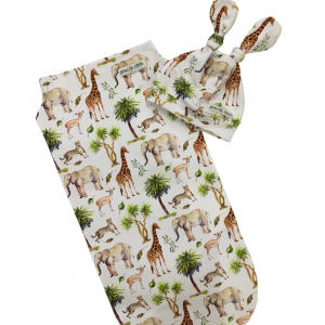 White Jungle Cocoon Swaddle