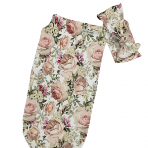 Pastel Rose Cocoon Swaddle