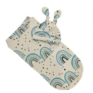 Blue Rainbow Cocoon Swaddle