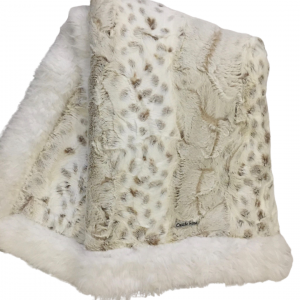 Champagne Leopard Mink Blanket