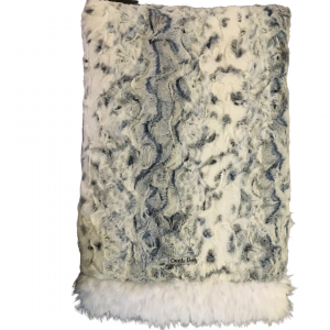 Blue Leopard Mink Blanket