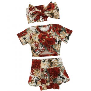 Christmas Crossover Midriff & Bloomer Set