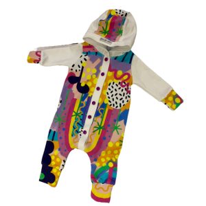 Swirl Hooded Romper