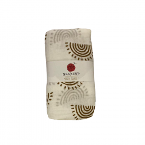 Abstract Half Sun Muslin Swaddle