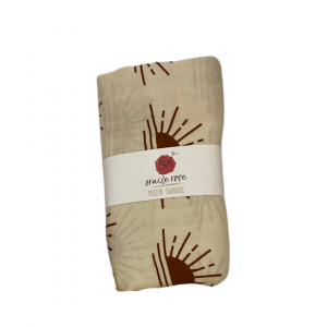 Red Sunset Muslin Swaddle