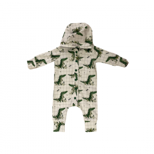Chequered Crocs Hooded Rompers
