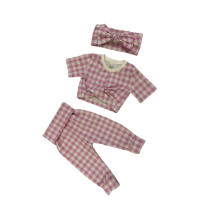 Pink Chequered Set