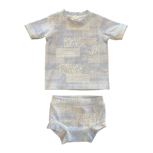 Soft Abstract Top and Shorts