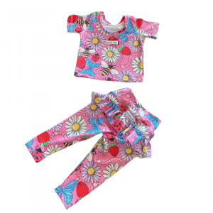 Pink Bumblebee and Ladybug Pants and Top