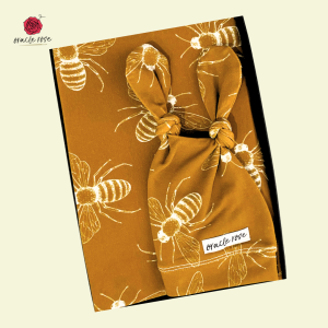 Knit Wrap Swaddle with Beanie Honeybee
