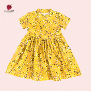 Yellow Floral Day Dress