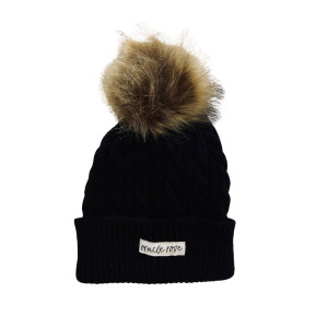 Black Knitted Winter Hat