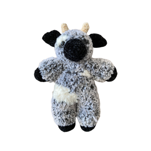 Grey Crochet Cow