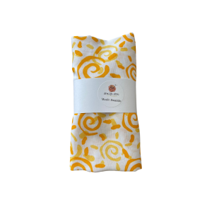 Swirly Suns Muslin Swaddle