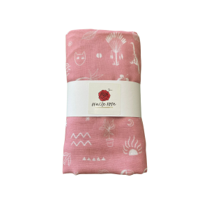 Primitive Pink Muslin Swaddle